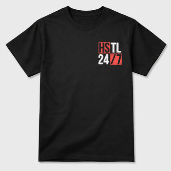 Hustle 247 sneaker match t-shirt styled to complete your fit with the Air Max 90 Infrared sneakers, double side graphic tee.