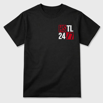 Hustle 247 sneaker match t-shirt styled to complete your fit with the sneakers, shown in Black.