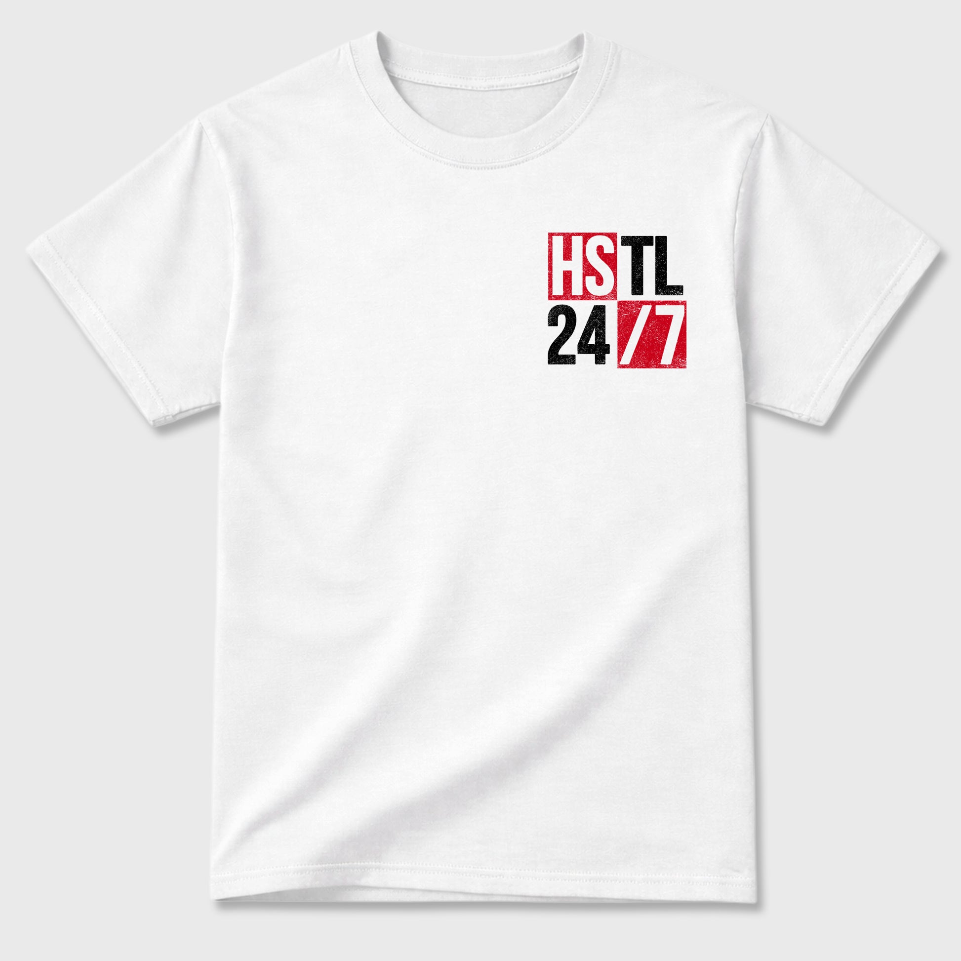 Hustle 247 sneaker match t-shirt styled to complete your fit with the sneakers, shown in White.