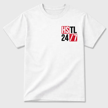 Hustle 247 sneaker match t-shirt styled to complete your fit with the sneakers, shown in White.