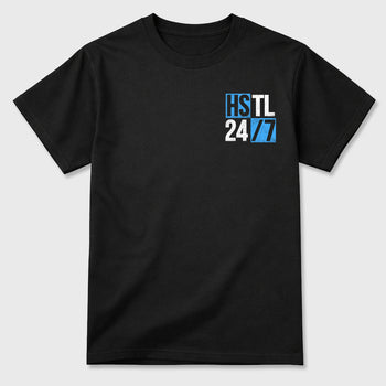Hustle 247 sneaker match t-shirt styled to complete your fit with the sneakers, shown in Black.