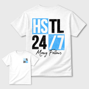 Hustle 247 sneaker match t-shirt styled to complete your fit with the sneakers, shown in White.