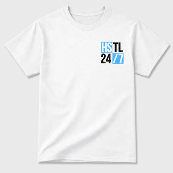Hustle 247 sneaker match t-shirt styled to complete your fit with the sneakers, shown in White.
