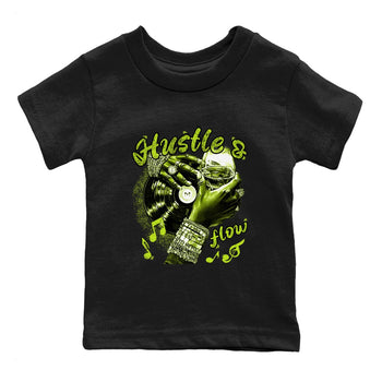 Foams One Black Volt best t shirts to wear with jordans Hustle and Flow sneaker match tees Air Foamposite One Black Volt match shoes to clothes SNRT Sneaker Tees Youth Baby Black 2 tee
