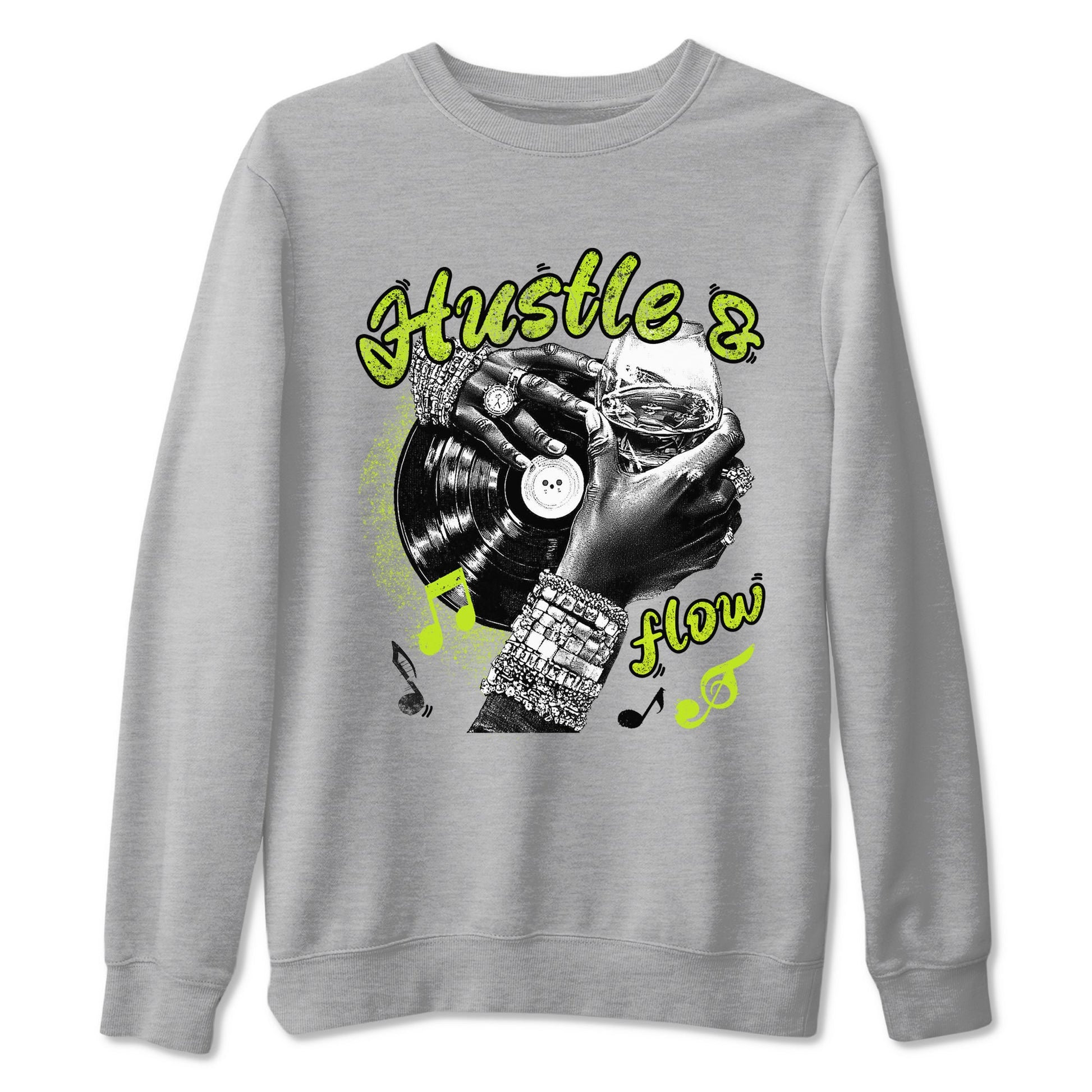 Foams One Black Volt best t shirts to wear with jordans Hustle and Flow sneaker match tees Air Foamposite One Black Volt match shoes to clothes SNRT Sneaker Tees unisex cotton Heather Grey 2 shirts