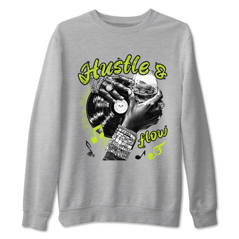 Foams One Black Volt best t shirts to wear with jordans Hustle and Flow sneaker match tees Air Foamposite One Black Volt match shoes to clothes SNRT Sneaker Tees unisex cotton Heather Grey 2 shirts