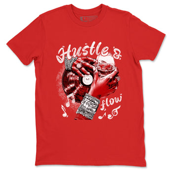 Hustle and Flow sneaker match t-shirt styled to complete your fit with the Air Force 1 University Red sneakers, shown in Red 2.