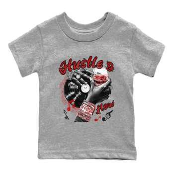 11s Bred shirts to match jordans Hustle and Flow sneaker match tees Air Jordan 11 Retro Bred match shoes to clothes SNRT Sneaker Tees Youth Baby Heather Grey 2 tee