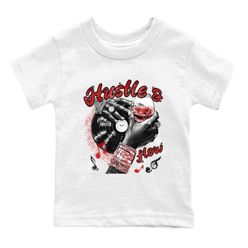 11s Bred shirts to match jordans Hustle and Flow sneaker match tees Air Jordan 11 Retro Bred match shoes to clothes SNRT Sneaker Tees Youth Baby White 2 tee