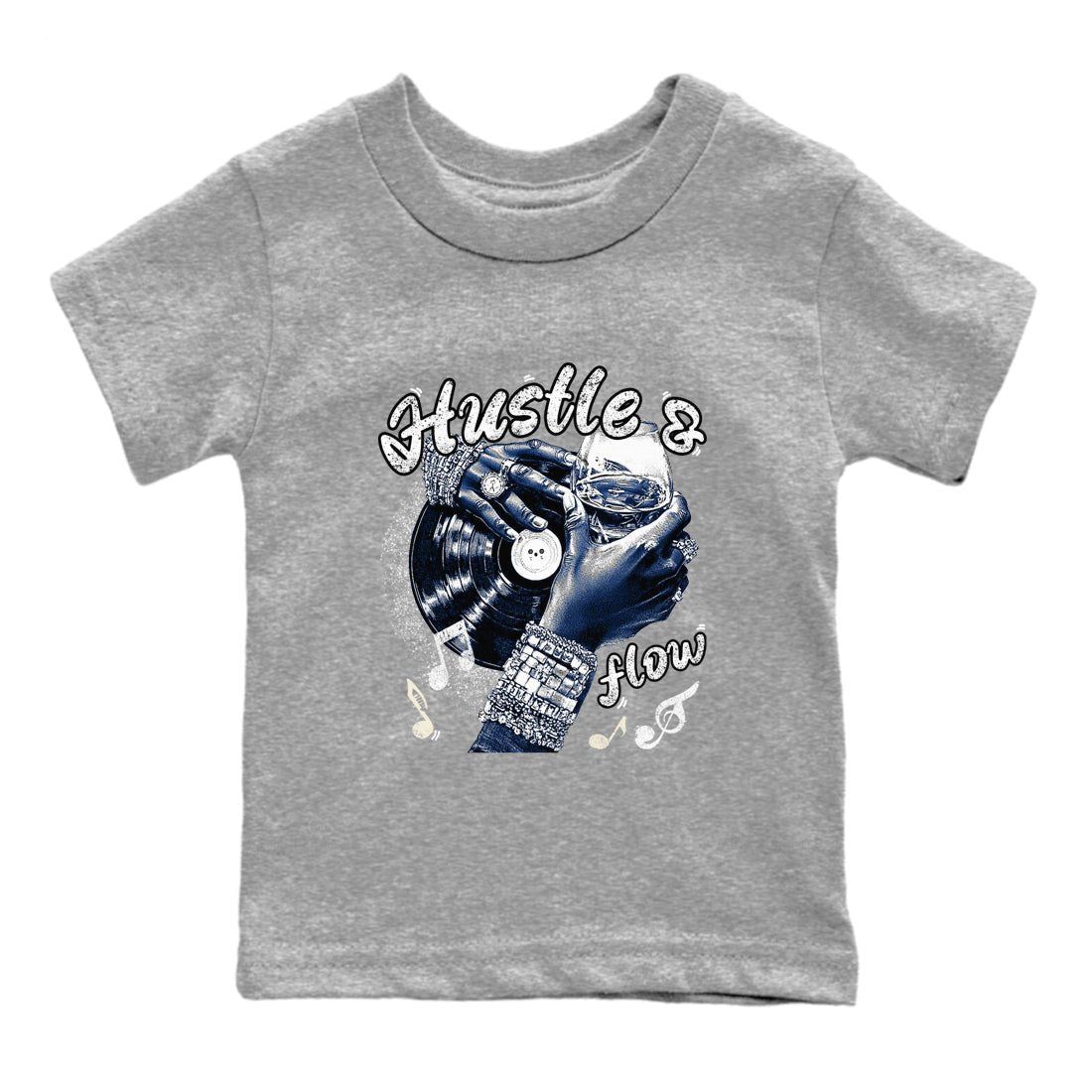3s For The Love to match jordans Hustle and Flow sneaker match tees A Ma Maniere For The Love match shoes to clothes SNRT Sneaker Tees Youth Baby Heather Grey 2 tee