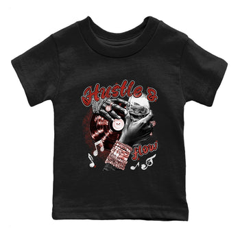 4s Brick By Brick best t shirts to wear with jordans Hustle and Flow sneaker match tees Nigel Sylvester x Air Jordan 4 Brick by Brick match shoes to clothes SNRT Sneaker Tees Youth Baby Black 2 tee