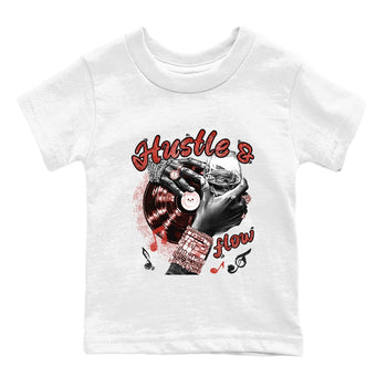 4s Brick By Brick best t shirts to wear with jordans Hustle and Flow sneaker match tees Nigel Sylvester x Air Jordan 4 Brick by Brick match shoes to clothes SNRT Sneaker Tees Youth Baby White 2 tee