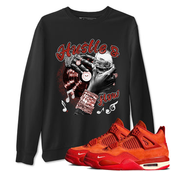 4s Brick By Brick best t shirts to wear with jordans Hustle and Flow sneaker match tees Nigel Sylvester x Air Jordan 4 Brick by Brick match shoes to clothes SNRT Sneaker Tees unisex cotton Black 1 shirts