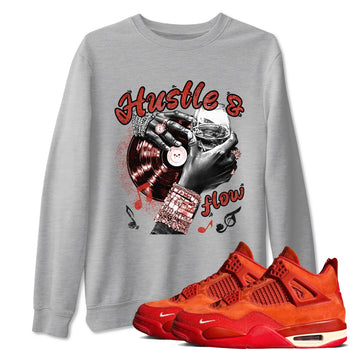 4s Brick By Brick best t shirts to wear with jordans Hustle and Flow sneaker match tees Nigel Sylvester x Air Jordan 4 Brick by Brick match shoes to clothes SNRT Sneaker Tees unisex cotton Heather Grey 1 shirts