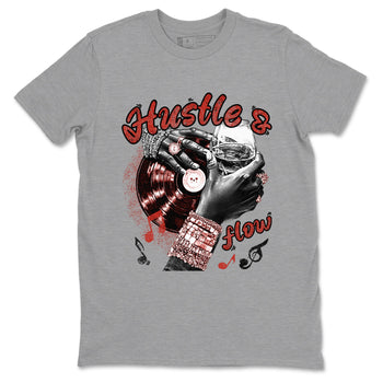 4s Brick By Brick best t shirts to wear with jordans Hustle and Flow sneaker match tees Nigel Sylvester x Air Jordan 4 Brick by Brick match shoes to clothes SNRT Sneaker Tees unisex cotton Heather Grey 2 shirts