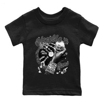 9s Cool Grey best t shirts to wear with jordans Hustle and Flow sneaker match tees Air Jordan 9 Retro Cool Grey match shoes to clothes SNRT Sneaker Tees Youth Baby Black 2 tee