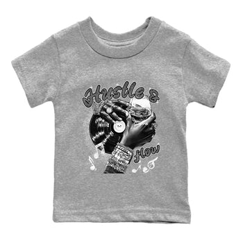 9s Cool Grey best t shirts to wear with jordans Hustle and Flow sneaker match tees Air Jordan 9 Retro Cool Grey match shoes to clothes SNRT Sneaker Tees Youth Baby Heather Grey 2 tee