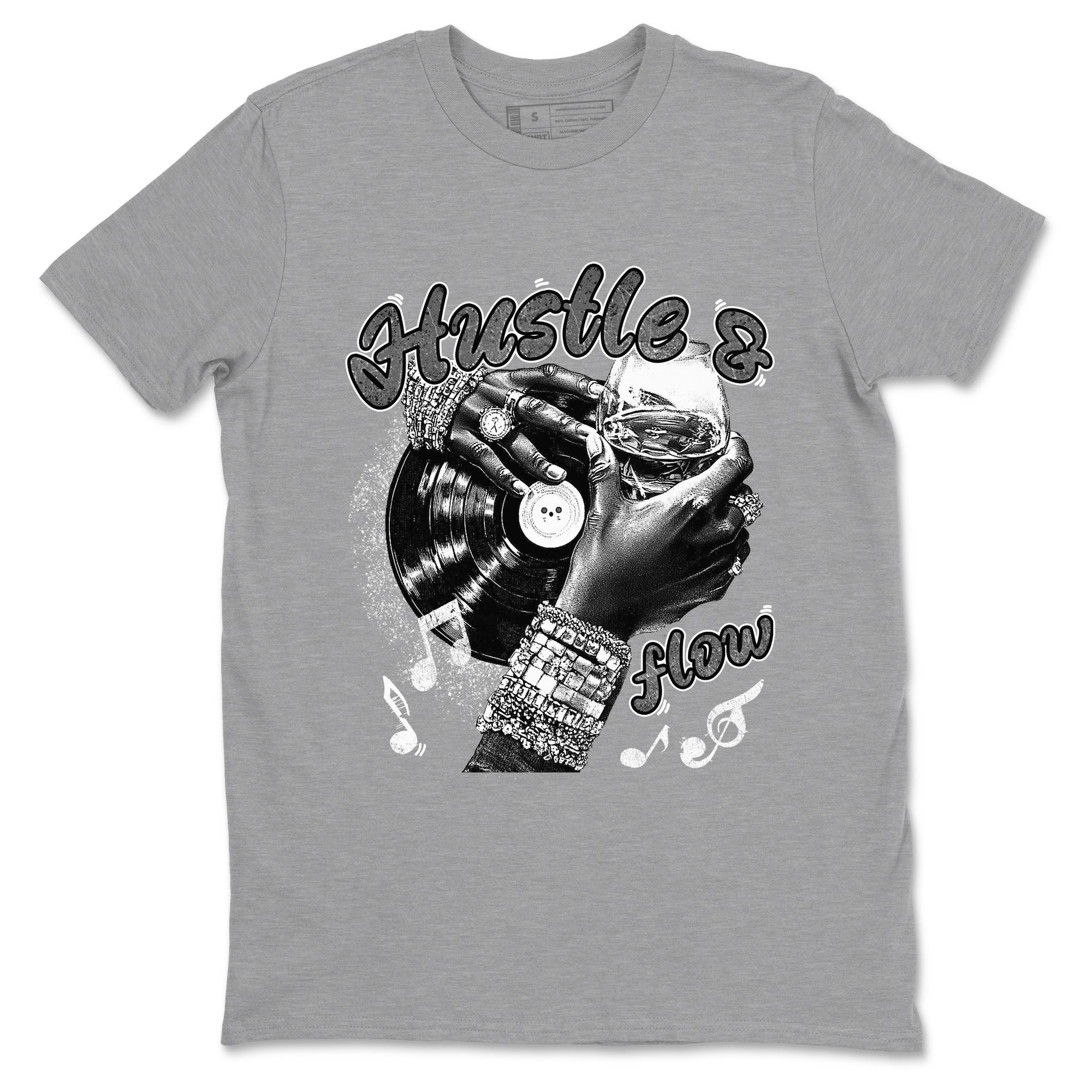 9s Cool Grey best t shirts to wear with jordans Hustle and Flow sneaker match tees Air Jordan 9 Retro Cool Grey match shoes to clothes SNRT Sneaker Tees unisex cotton Heather Grey 2 shirts