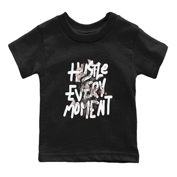 11s Legend Pink shirts to match jordans Hustle Every Moment sneaker match tees Air Jordan 11 WMNS Legend Pink SNRT Sneaker Tees streetwear brand Baby and Youth Black 2 cotton tee