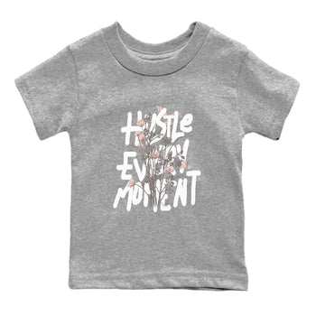 11s Legend Pink shirts to match jordans Hustle Every Moment sneaker match tees Air Jordan 11 WMNS Legend Pink SNRT Sneaker Tees streetwear brand Baby and Youth Heather Grey 2 cotton tee