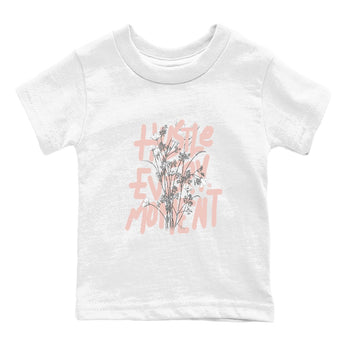 11s Legend Pink shirts to match jordans Hustle Every Moment sneaker match tees Air Jordan 11 WMNS Legend Pink SNRT Sneaker Tees streetwear brand Baby and Youth White 2 cotton tee