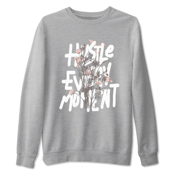 11s Legend Pink shirts to match jordans Hustle Every Moment sneaker match tees Air Jordan 11 WMNS Legend Pink SNRT Sneaker Tees streetwear brand Heather Grey 2 unisex cotton tee