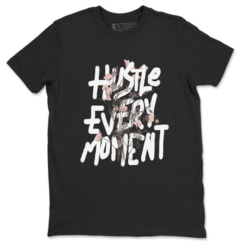 11s Legend Pink shirts to match jordans Hustle Every Moment sneaker match tees Air Jordan 11 WMNS Legend Pink SNRT Sneaker Tees streetwear brand Black 2 unisex cotton tee