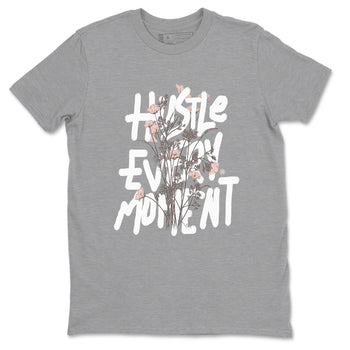 11s Legend Pink shirts to match jordans Hustle Every Moment sneaker match tees Air Jordan 11 WMNS Legend Pink SNRT Sneaker Tees streetwear brand Heather Grey 2 unisex cotton tee