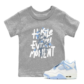 Air Jordan 4 WMNS Aluminumsneaker match tee Hustle Every Moment sneaker match tees Air Jordan 4 Forget Me Not best t-shirts to match jordans SNRT Sneaker Tees Youth Baby Heather Grey 1 tee