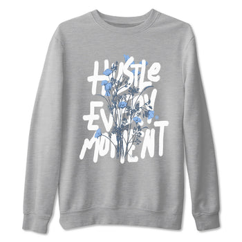 Air Jordan 4 WMNS Aluminumsneaker match tee Hustle Every Moment sneaker match tees Air Jordan 4 Forget Me Not best t-shirts to match jordans SNRT Sneaker Tees unisex cotton Heather Grey 2 shirts