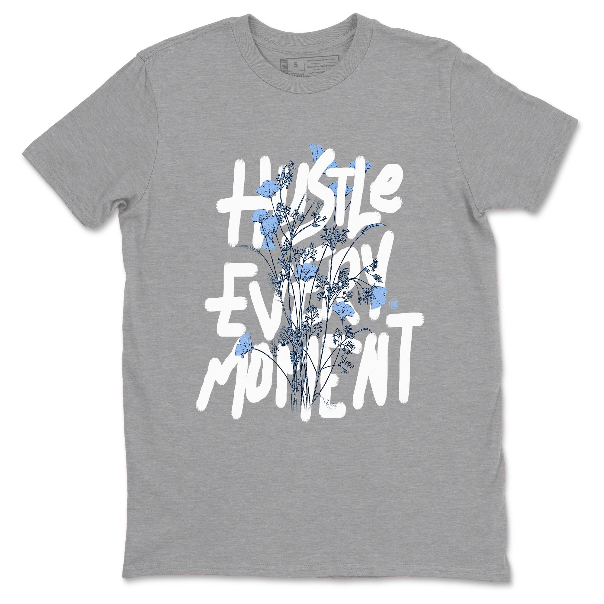 Air Jordan 4 WMNS Aluminumsneaker match tee Hustle Every Moment sneaker match tees Air Jordan 4 Forget Me Not best t-shirts to match jordans SNRT Sneaker Tees unisex cotton Heather Grey 2 shirts