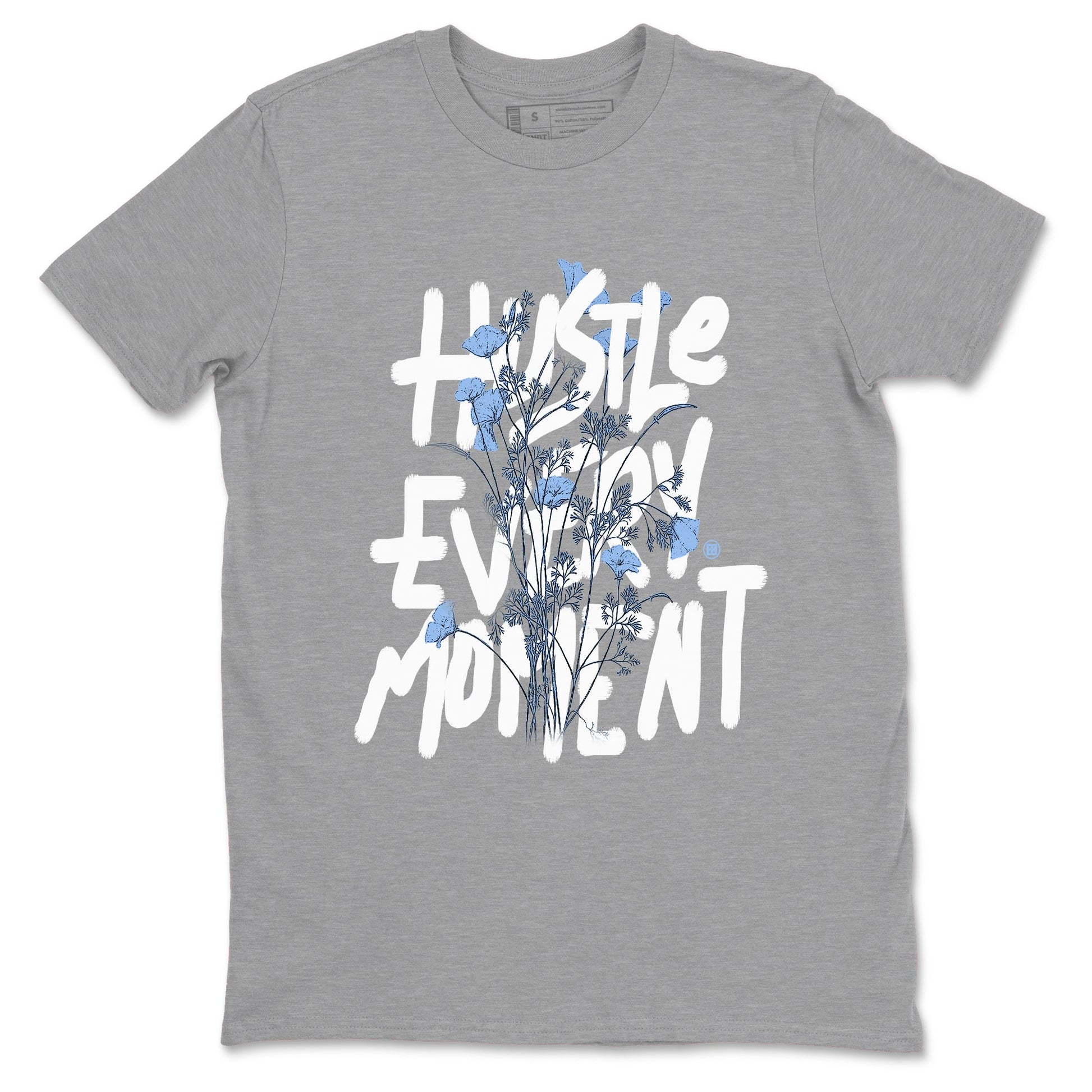 Air Jordan 4 WMNS Aluminumsneaker match tee Hustle Every Moment sneaker match tees Air Jordan 4 Forget Me Not best t-shirts to match jordans SNRT Sneaker Tees unisex cotton Heather Grey 2 shirts