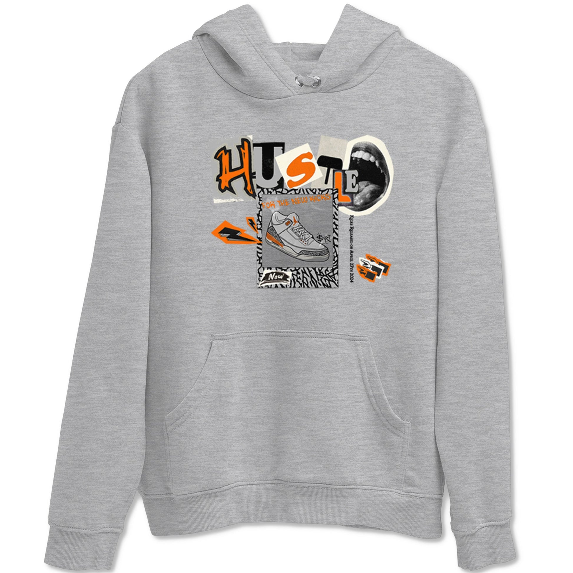 3s Georgia Peach shirt to match jordans Hustle For The New Kicks sneaker tees Air Jordan 3 Georgia Peach SNRT Sneaker Release Tees unisex cotton Heather Grey 2 crew neck shirt