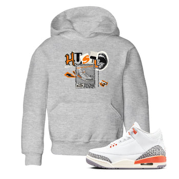 3s Georgia Peach shirt to match jordans Hustle For The New Kicks sneaker tees Air Jordan 3 Georgia Peach SNRT sneaker release tees baby toddler Heather Grey 1 cotton Shirt