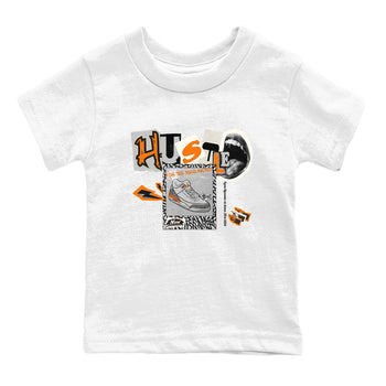 3s Georgia Peach shirt to match jordans Hustle For The New Kicks sneaker tees Air Jordan 3 Georgia Peach SNRT sneaker release tees baby toddler White 2 cotton Shirt