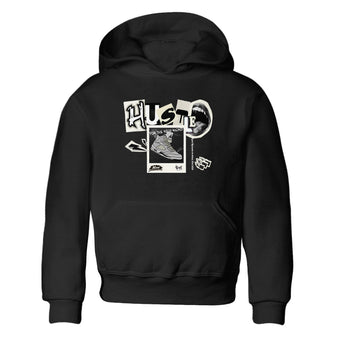 AJ5 Sail shirt to match jordans Hustle For The New Kicks sneaker tees Air Jordan 5 Sail SNRT sneaker release tees baby toddler Black 2 cotton Shirt