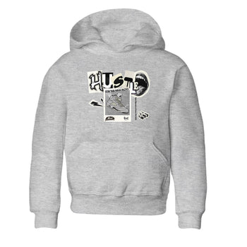 AJ5 Sail shirt to match jordans Hustle For The New Kicks sneaker tees Air Jordan 5 Sail SNRT sneaker release tees baby toddler Heather Grey 2 cotton Shirt