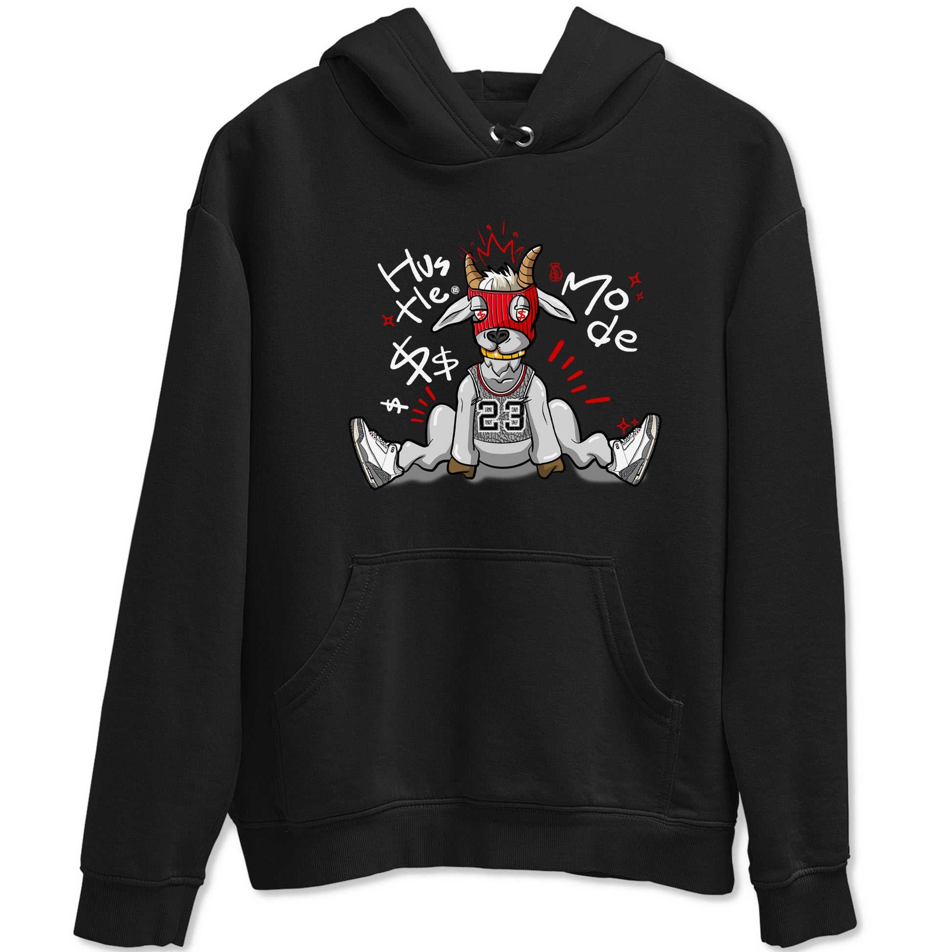 Jordan 3 Retro Cement Grey shirts to match jordans Hustle Goat sneaker match tees 3 Cement Grey SNRT Sneaker Release Tees unisex cotton Black 2 crew neck shirts