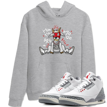 Jordan 3 Retro Cement Grey shirts to match jordans Hustle Goat sneaker match tees 3 Cement Grey SNRT Sneaker Release Tees unisex cotton Heather Grey 1 crew neck shirts