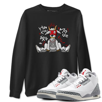 Jordan 3 Retro Cement Grey shirts to match jordans Hustle Goat sneaker match tees 3 Cement Grey SNRT Sneaker Release Tees unisex cotton Black 1 crew neck shirts
