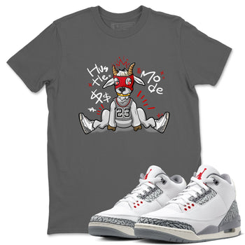 Jordan 3 Retro Cement Grey shirts to match jordans Hustle Goat sneaker match tees 3 Cement Grey SNRT Sneaker Release Tees unisex cotton Cool Grey 1 crew neck shirts