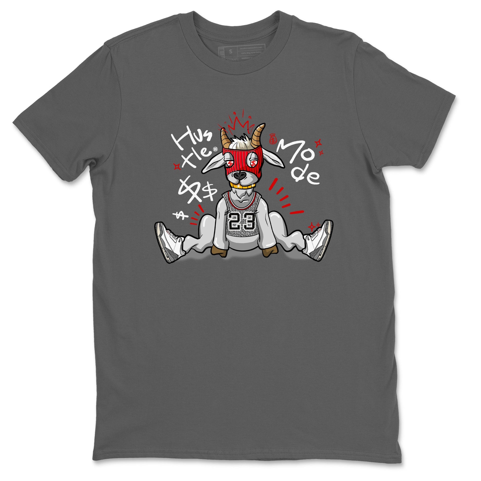Jordan 3 Retro Cement Grey shirts to match jordans Hustle Goat sneaker match tees 3 Cement Grey SNRT Sneaker Release Tees unisex cotton Cool Grey 2 crew neck shirts
