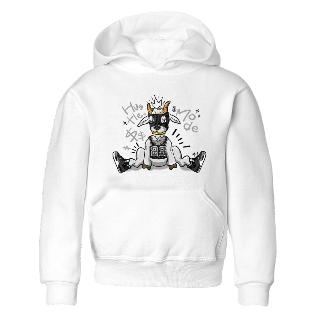 4s Fear shirts to match jordans Hustle Goat sneaker match tees Air Jordan 4 Retro Fear match shoes to clothes SNRT Sneaker Tees Youth Baby White 2 tee