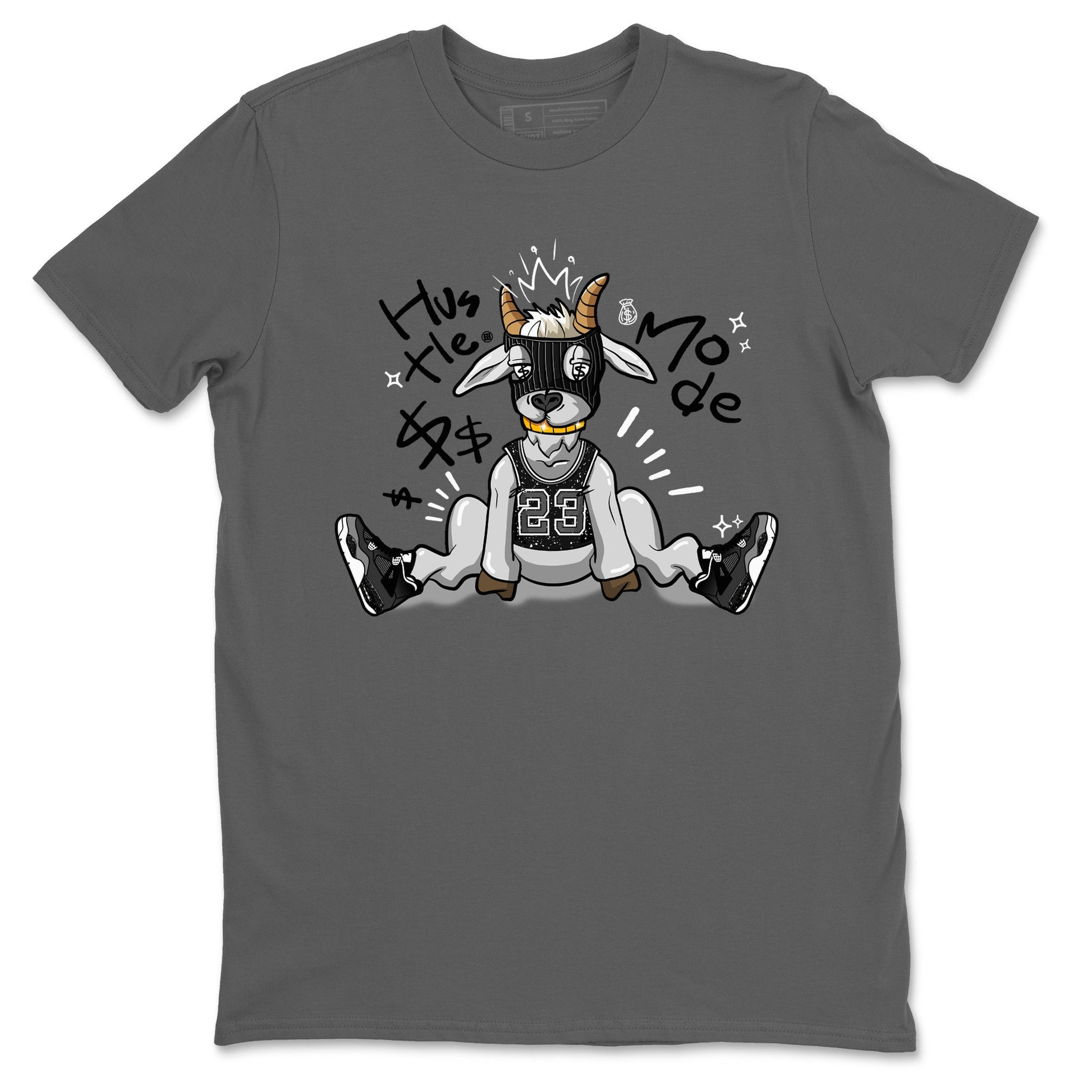 4s Fear shirts to match jordans Hustle Goat sneaker match tees Air Jordan 4 Retro Fear match shoes to clothes SNRT Sneaker Tees unisex cotton Cool Grey 2 shirts