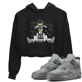 4s Wet Cement shirts to match jordans Hustle Goat sneaker match tees Air Jordan 4 Wet Cement SNRT Sneaker Release Tees unisex cotton Black 1 Crop Shirts