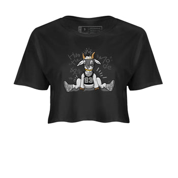 4s Wet Cement shirts to match jordans Hustle Goat sneaker match tees Air Jordan 4 Wet Cement SNRT Sneaker Release Tees unisex cotton Black 2 Crop Shirts
