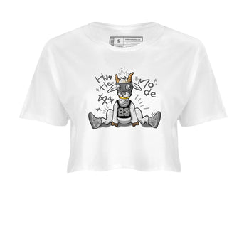 4s Wet Cement shirts to match jordans Hustle Goat sneaker match tees Air Jordan 4 Wet Cement SNRT Sneaker Release Tees unisex cotton White 2 Crop Shirts