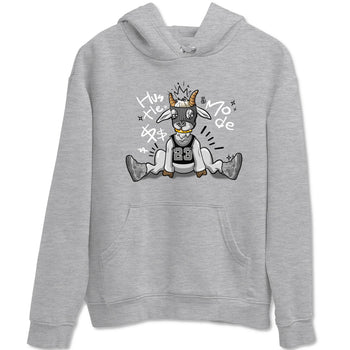 4s Wet Cement shirts to match jordans Hustle Goat sneaker match tees Air Jordan 4 Wet Cement SNRT Sneaker Release Tees unisex cotton Heather Grey 2 crew neck shirts
