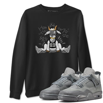 4s Wet Cement shirts to match jordans Hustle Goat sneaker match tees Air Jordan 4 Wet Cement SNRT Sneaker Release Tees unisex cotton Black 1 crew neck shirts