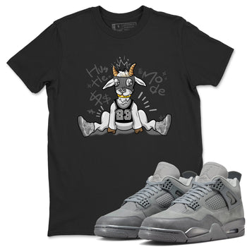 4s Wet Cement shirts to match jordans Hustle Goat sneaker match tees Air Jordan 4 Wet Cement SNRT Sneaker Release Tees unisex cotton Black 1 crew neck shirts